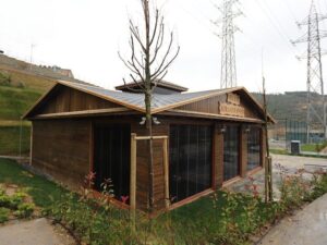 Pabellón o casa modular de madera